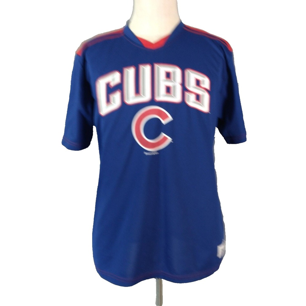Dynasty Chicago Cubs jersey shirt men's large blue short sleeve Dri-Fit